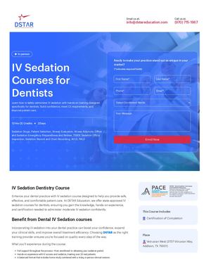 Iv Sedation Courses For Dentists