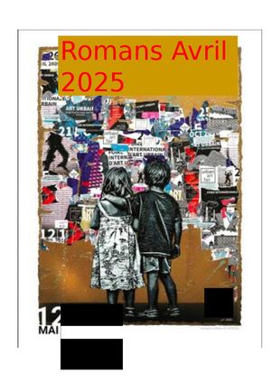 Livret Romans Adultes Mars 2025