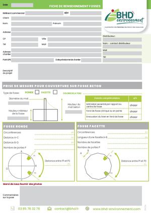 Fiche Renseignement Fosses Interactive