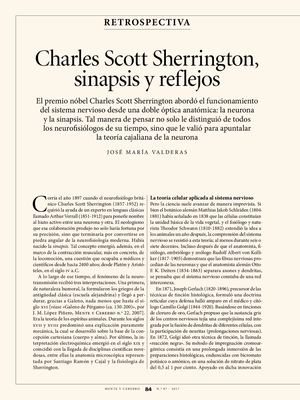 Sherrington,+sinapsis+y+reflejos Mente+y+cerebro,+nº+87