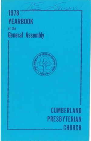 1978 Yearbook of the Cumberland Presbyterian Church