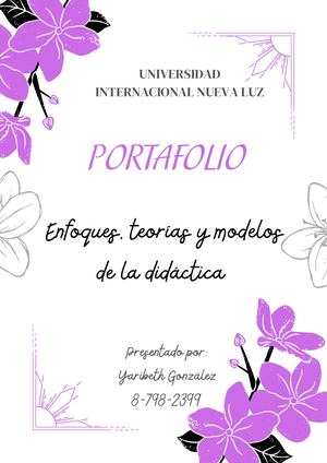 ENFOQUE, TEORÍAS Y MODELOS DE LA DIDÁCTICA