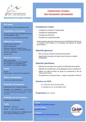 Fiche Tutorat Des éTudiants Infirmiers V6 2025