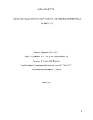 Rapport D'etudes Lavenaire 2