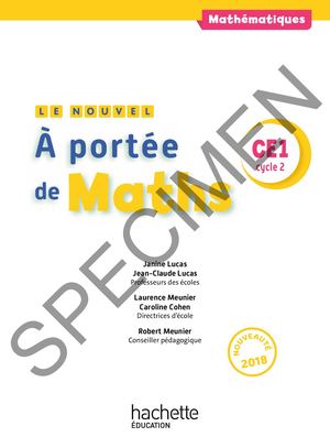 Le Nouvel A Portée De Maths Ce1 Livre éLève Ed 2018