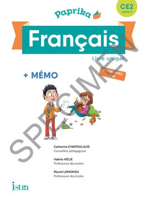 Paprika Français Ce2 Edition France Livre éLève Ed 2019