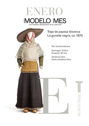 Traje de payesa ibicenca La gunella negra, ca. 1870