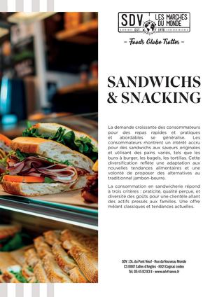 Concept Sandwichs Snacking - SDV Les Marchés du Monde