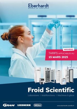 Liste de prix Froid Scientific (1er Avril 2025)