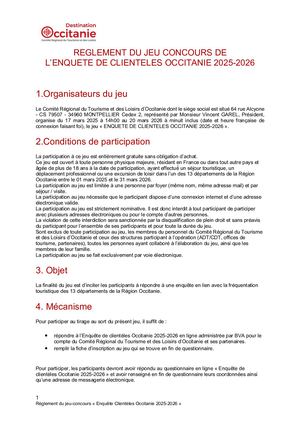 Règlement Définitif Enquete De Clienteles Occitanie 2025 2026