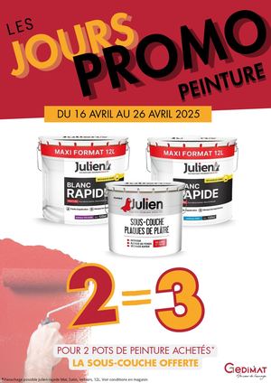 Prospectus Promo Peinture Avril