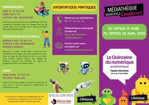 La quinzaine du numérique à la médiathèque Condorcet !