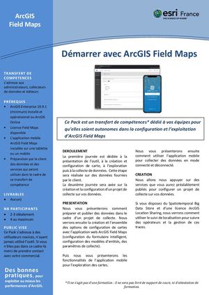 Pack Démarrer Avec ArcGIS Field Maps Flyer