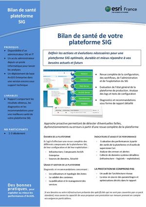 Bilan de santé de votre plateforme SIG