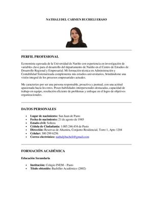 Hoja De Vida Merced Completa