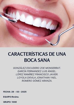 Características de boca sana