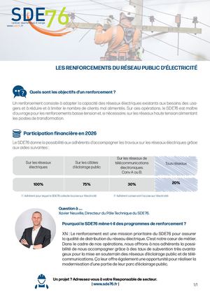 Aides 2026 - Renforcements