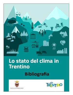 Bibliografia “Rapporto Sullo Stato Del Clima In Trentino”