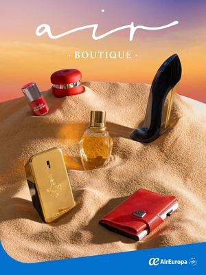 AIR EUROPA BOUTIQUE MENU APRIL 2025