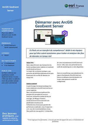 Pack Démarrer Avec Arc Gis Geo Event Server