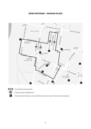 Zone Piétonne Temporaire Mimizan Plage