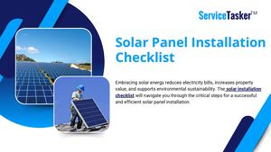 Solar Panel Installation Checklist