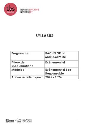 Evènement éco-responsable