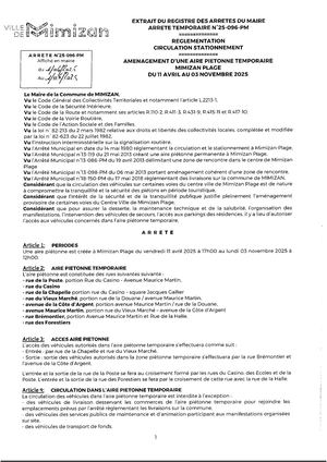 Arrêté Municipal N°25 096 Pm