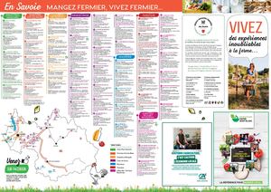 Carte des adhérents Bienvenue à la Ferme Savoie Mont-Blanc 2025