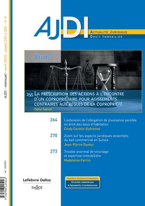 Ajdi La prescription des actions