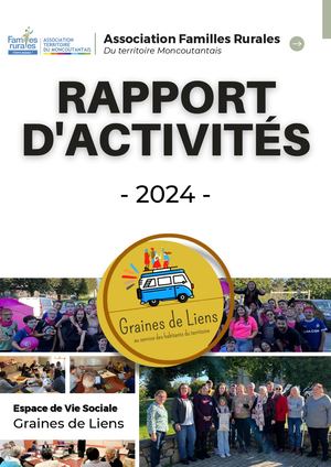 Rapport D'activités 2024 EVS Graines De Liens