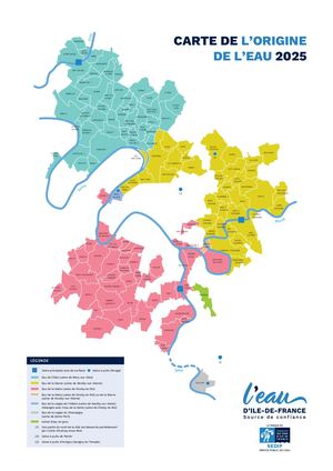 Carte origine de l'eau - 2025