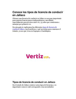 Conoce Los Tipos De Licencia De Conducir En Jalisco