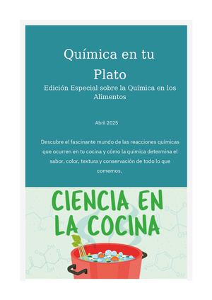 LA QUIMICA DE LOS ALIMENTOS