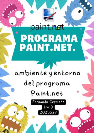 Ambiente y Entorno del programa Paint.net