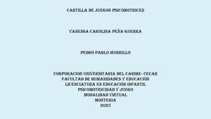 Cartilla Juegos Psicomotrices 2