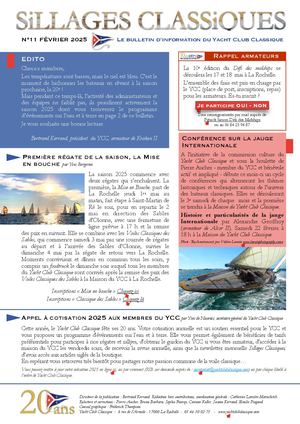 SiLLAGES CLASSiQUES n° 11 - Février 2025