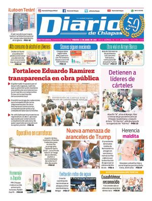 Portada, Viernes 11 De Abril De 2025