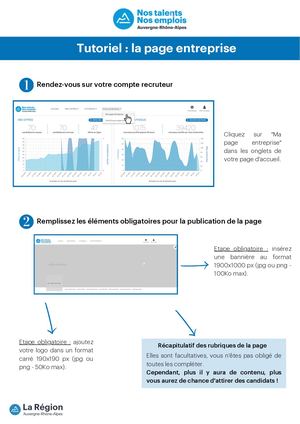 Tutoriels NOS TALENTS NOS EMPLOIS : la page entreprise