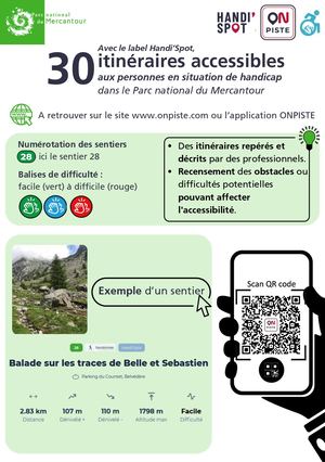Plaquette Handi'spot : 30 itinéraires accessibles