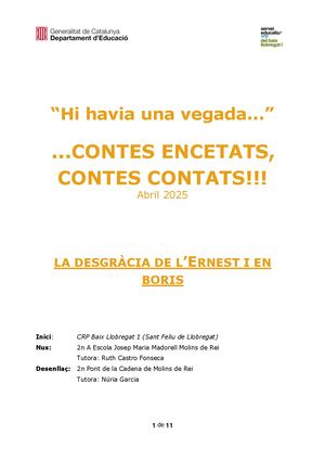 LA DESGRÀCIA DE L’ERNEST I EN BORIS