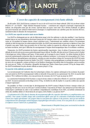 LA NOTE DU CESA N°592