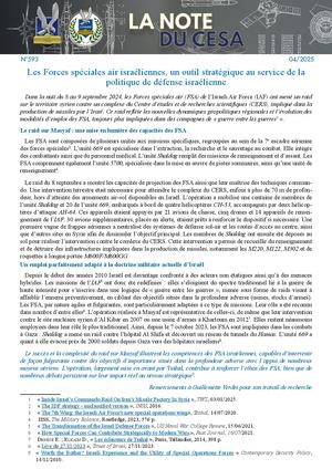 la note du cesa n° 593
