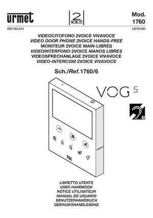 NOTICE VISIOPHONE URMET RESIDENCE LE MANCEL