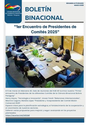 Boletín Informativo Marzo 2025