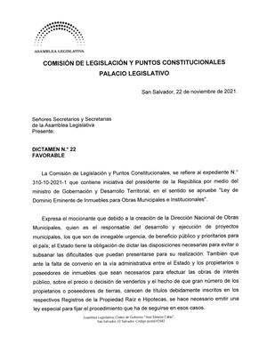 Ley De Dominio Eminente De Inmuebles