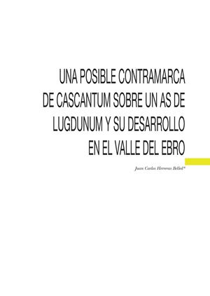 Una Posible Contramarca De Cascantum Sobre Un As De Lugdunum