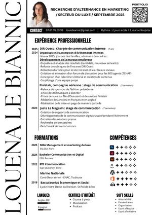 CV Louena Le Biannic