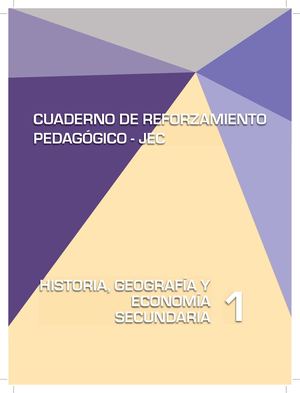 Historia, Geografía Y Economía 1 Cuaderno De Reforzamiento Pedagógico Jec