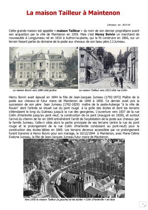 La Maison Tailleur à Maintenon